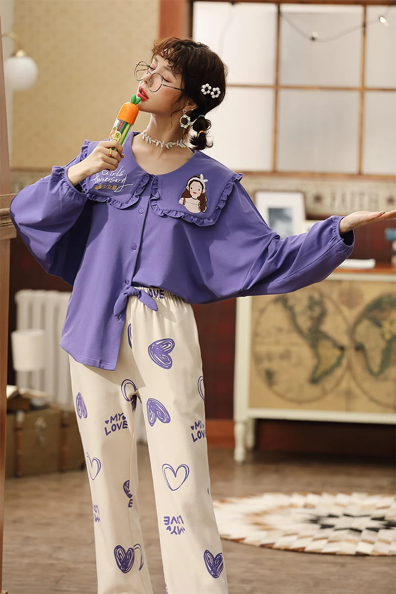 JRMISSLI Хлопковая женская пижама Высококачественная брендовая Пижама Плюс Размер Пижама xxl хлопок женский домашний костюм набор