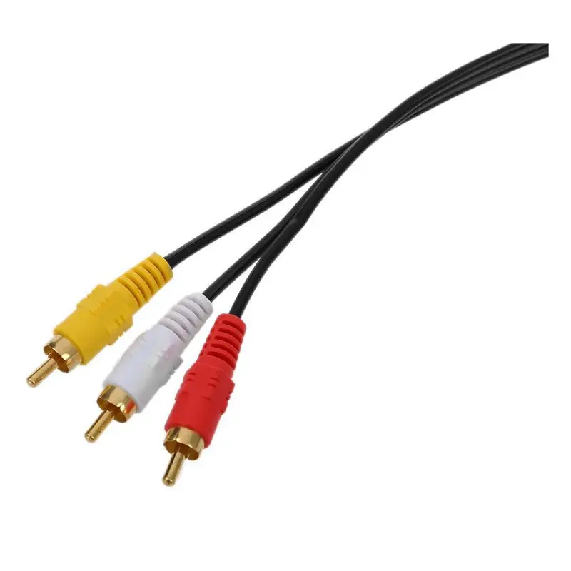 Тройной 3 Мужской RCA Аудио Видео DVD кабель ТВ АВ 2,7 м