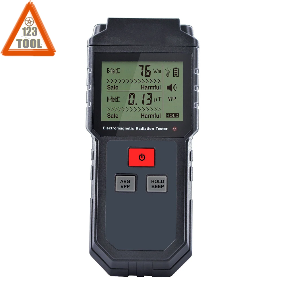 

Electromagnetic Field Radiation Tester EMF Meter Handheld Counter Digital Dosimeter LCD Detector Measurement For Computer Phone