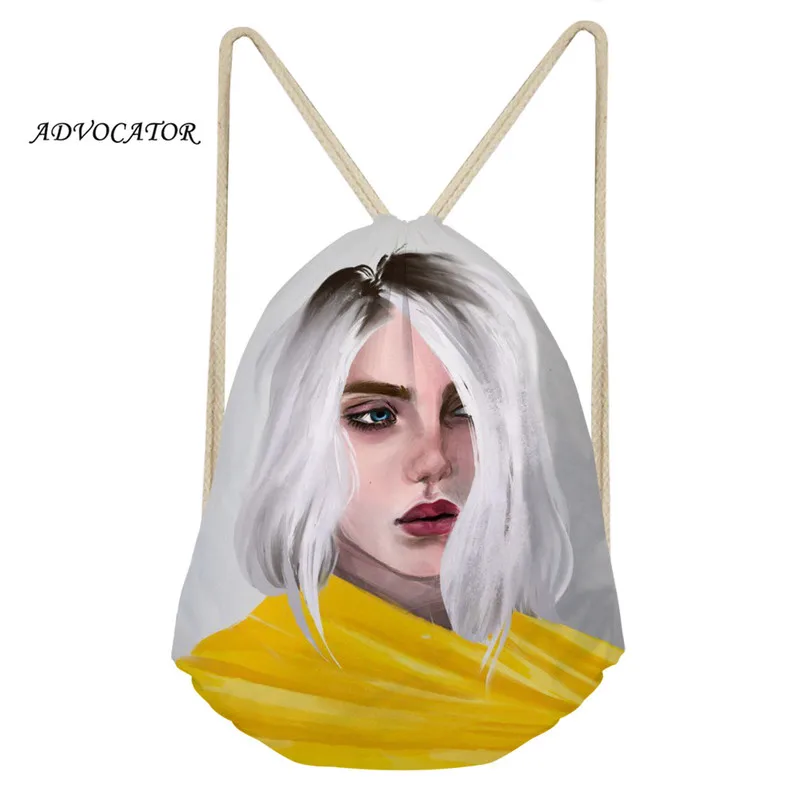 ADVOCATOR BIllie Eilish сумка с 3d принтом для мальчиков и девочек, водонепроницаемая сумка для хранения, рюкзак, женские сумки на плечо