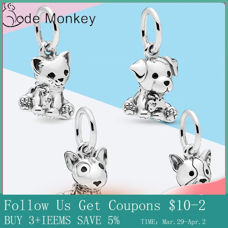 CodeMonkey 4 стиля очаровательные бусины для маленькой милой собаки оригинальные