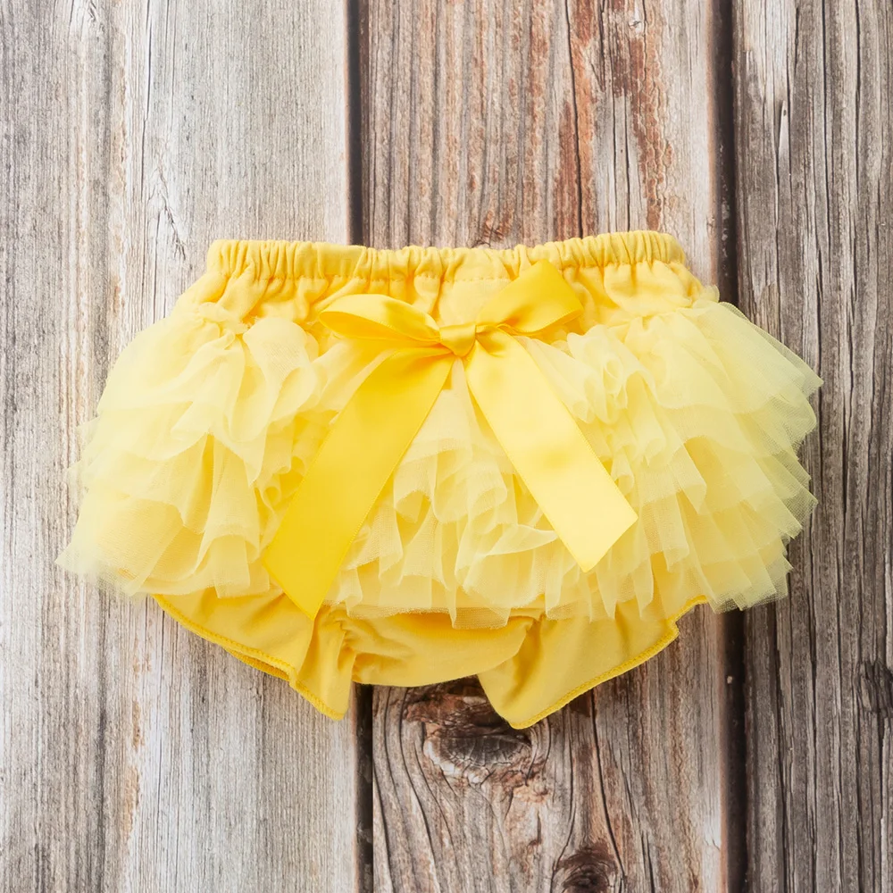 Baby Cotton lace Bloomers shorts Cute Baby Diaper Cover Newborn Flower Shorts Toddler fashion Summer Satin Pants with Skirt