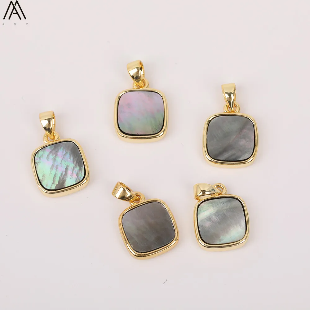 Ожерелье с подвеской из натурального камня Amazon ожерелье гранеными квадратными