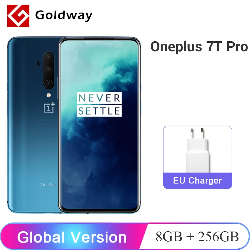 Global Version OnePlus 7T Pro 8GB 256GB Smartphone Snapdragon 855 Plus 6.67'' Fluid AMOLED 90Hz 48MP Camera Warp Charge 30T