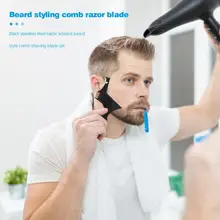 Мужские парикмахерские инструменты для бритья Бритва и лезвия Античный Черный Складной нож из нержавеющей стали прямой держатель лезвия для бритья набор