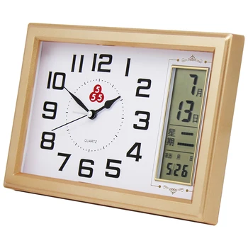 

Modern Smart Alarm Clock Digital Calendar Silent Snooze Alarm Clock Table Battery Temperature Zegary Desk Decoration AE50AC