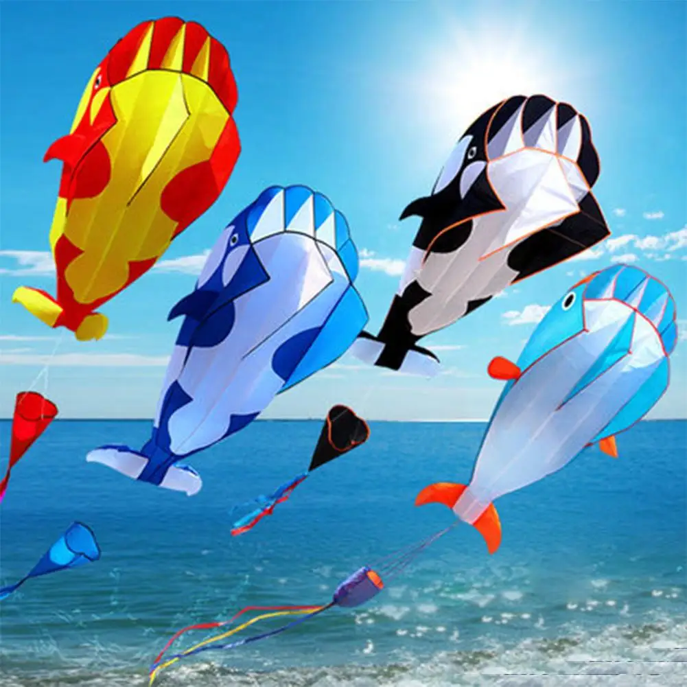 3D doux baleine forme sans cadre FlyingKite enfants Sports de plein air jouet enfants drôle cadeau