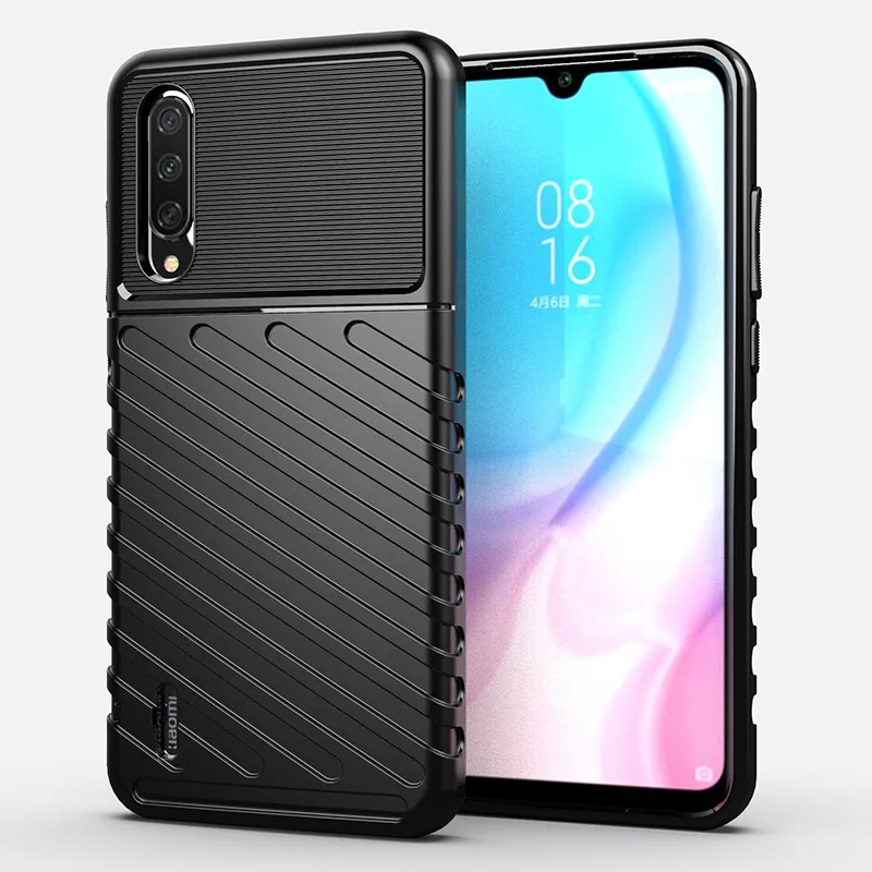 Для Xiao mi A3 чехол A3 Lite чехол из ТПУ для mi A3 A3lite задняя крышка противоударный MOFi противоударный чехол с защитой от падения полный край Xiomi - Цвет: Black