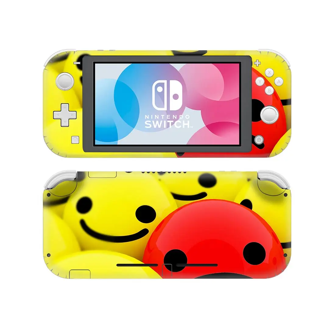 Стильная виниловая наклейка со смайликом для nintendo Switch Lite NSL защитная пленка наклейка чехол