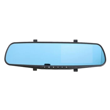 

4.3inch 1080P Dual Lens DVR Driving Recorder Video Recorder with 170 Degree Wide Angle Night Vision Reversing Image Support Coll