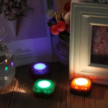 

Mr 19 NEW Waterproof RGB Night Light Colorful Atmosphere Light USB Intelligent Rechargeable Mini Electronic Candle Durable Mini
