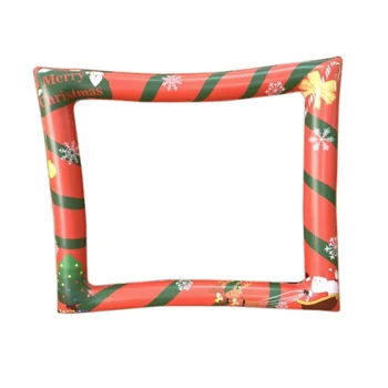 

Fun Christmas Inflatable Photo Booth Frame Festive Props Holiday Party Decorations Photo Background new