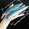 Noeby 1pc Minnow señuelos 18cm 98g 14cm 50g hundiendo 7-9m de profundidad carpa difícil Señuelos de Pesca cebo Artificial, wobbler de minnow señuelo duro ► Foto 1/6