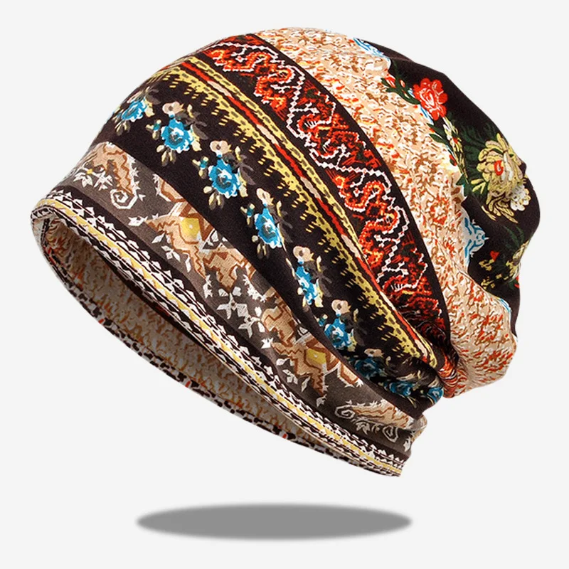 

2020 new Hats For Men Women Beanies Ladies Thin Camouflage Flower Hip Hop Beanies Hat Scarf Mask Bonnet Female Male Autumn New