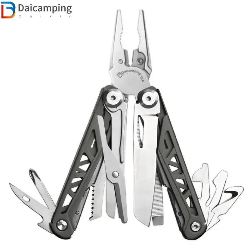 Daicamping DL6 EDC Camping HRC78K Multitool Plier Hand Tool Set Cable
