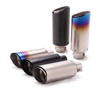 

Motorcycle 51mm/61mm Exhaust Muffler Pipe Universal Street Bike Dirt Bike Silencer with Removable DB Killer Escape Exhaust Tips