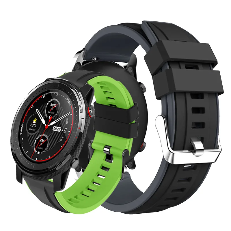 Galaxy watch 46 мм силиконовый ремешок для часов Samsung Gear S3 Classic Frontier смарт-аксессуары