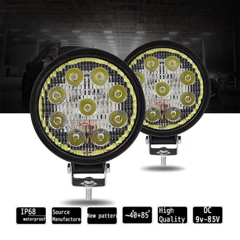 

1800LM LED Work Light White Aluminum Alloy Lamp Round Replacement Universal Auto