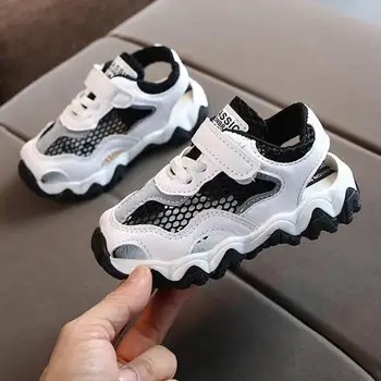 

Children Retro Summer Sandals Breathable Mesh Boys Sports Shoes Kids Soft Foot Protection Beach Sandals Size 21-30
