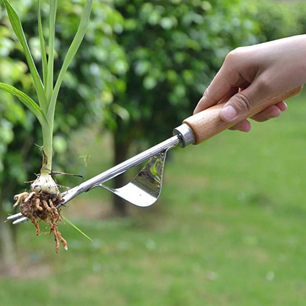 Multifunctional Stainless Steel Puller Weeding Tool Nursery Fork Sapling Transplant Shovel Seedling Transplanting Shovel