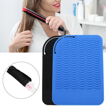 

Hair Diffuser For Curly Hair Silicone Hair Straightener Heat Resistant Cover Wrap Travel Hair Curler Non-Slip Mat Hair Salon