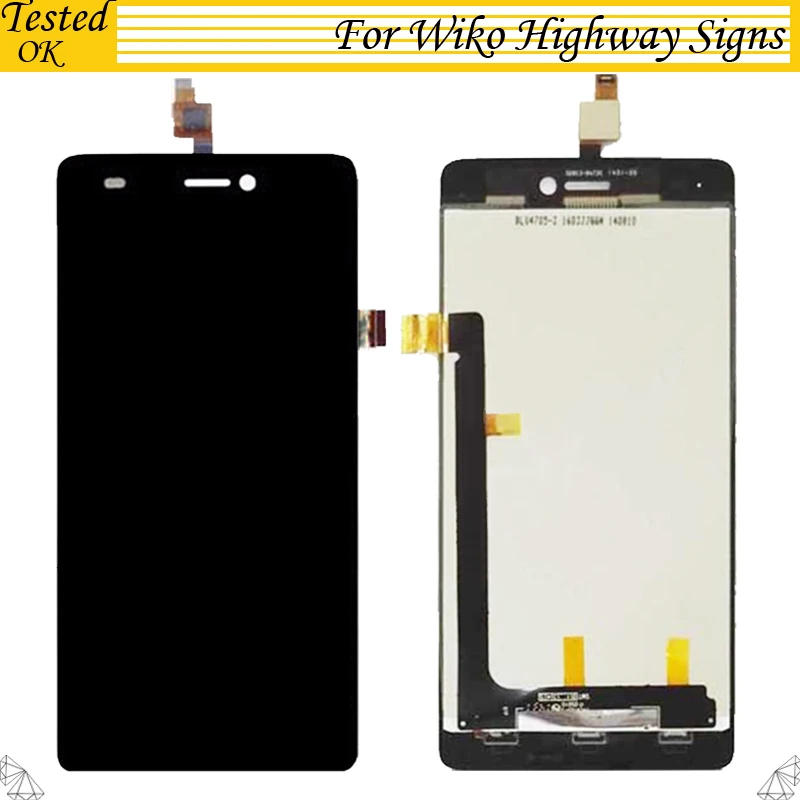 

100% Tested Working For Wiko Highway Signs LCD Display Touch Screen Digitizer Assembly For Wiko Highway Signs lcd