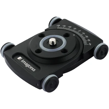 

IMAGCESS Table Top Dolly Car Roller Desktop Video Rail Track Slider DSLR Rig Film Camera tripod monopod quick release