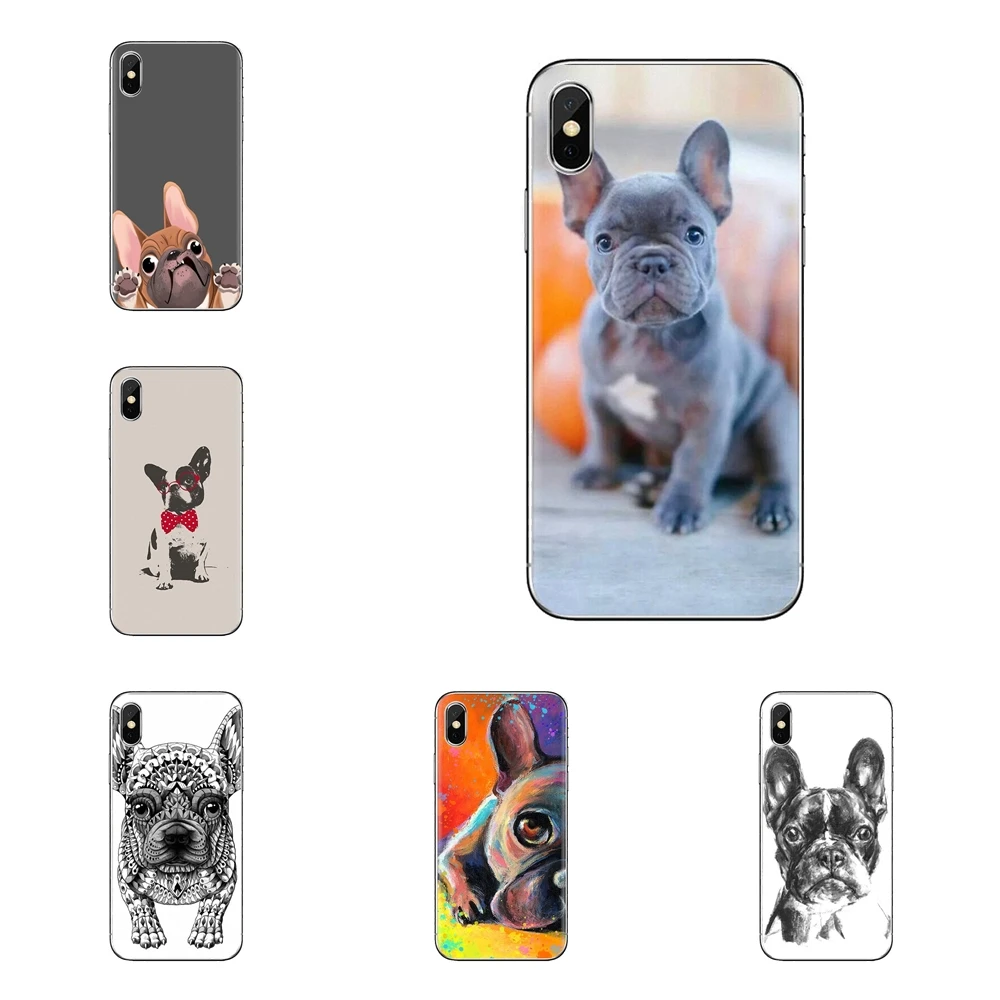 whimsical french bulldog Dogs puppy For Huawei G7 G8 P7 P8 P9 Lite Honor 4C 5X 5C 6X Mate 7 8 9 Y3 Y5 Y6 II 2 Pro 2017 TPU Cases |