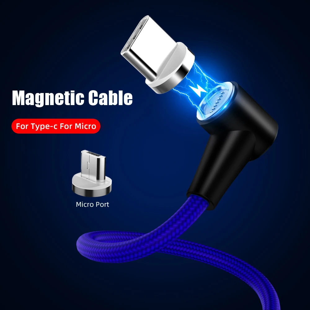 Магнитный кабель Uverbon 3A для быстрой зарядки 3,0 Micro USB зарядное устройство type C адаптер для зарядки samsung S9 huawei P20 Магнитный шнур для телефона