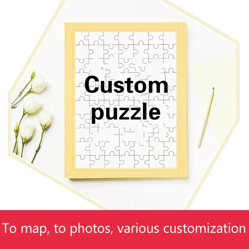 

Jigsaw Puzzle Custom Photo Live-action DIY Homemade Adult Decompression Large Couple Gift Personalized custom puzzle