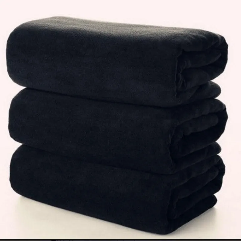 120X200 cm microfiber bath towel,quick-drying, super soft,absorbent large bath towel,body bathroom,sports travel,outdoor (black) 6