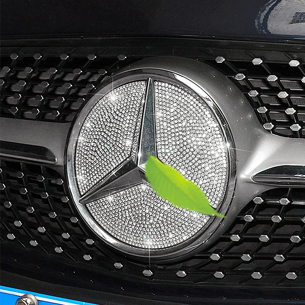 For Mercedes Benz A Class W177 V177 A180 A200 A220 A250 A35 AMG 2019 Front Grille Emblem Diamond Decoration Color Change Sticker