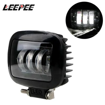 

LEEPEE LED Work Light Motorcycle Headlight Round Square DC 9V-36V Super Bright 30W For Car 4WD ATV SUV UTV Trucks