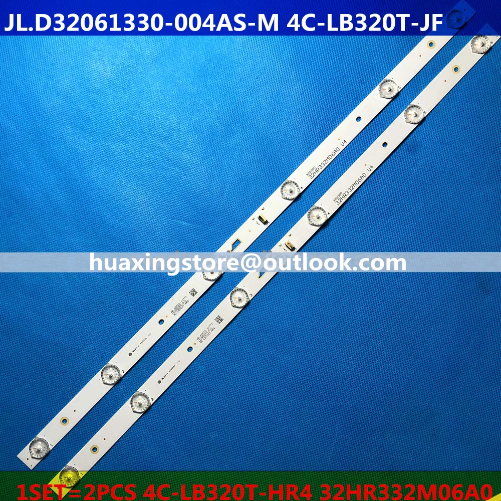 

New 2pcs/set 6LED(6V) 560mm LED 2PCS Backlight Strip for L32P1A 4C-LB3206-HR03J HR01J 32D2900 32HR330M06A5 V5