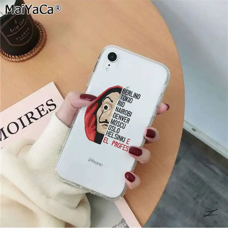 A3 MaiYaCa La Casa de papel ТВ серии деньги Heist дом поделка-чехол для телефона для Apple iPhone 8 7 6S Plus X XS MAX 5 5S SE XR - Цвет: A3