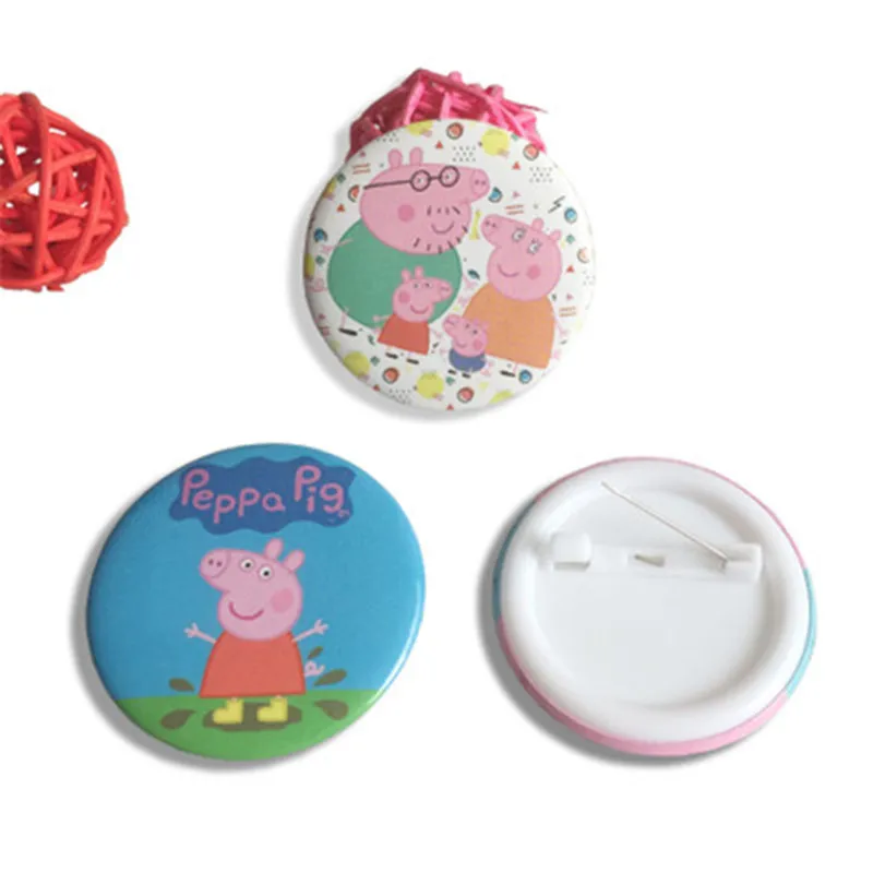 

Peppa Pig Pig Peggy Kids Cartoon Badge Badge Bag Pendant Random Dispatch Children's Toys