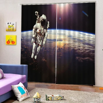 

3D Aviation Blackout Window Curtains for Living Room Kitchen Modern Curtains for Bedroom Window Curtain Fabric Drapes