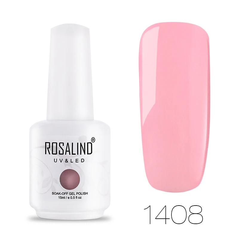 RH1408 ROSALIND 15 мл Гель-лак для ногтей Блестящий неоновый Гель-лак белый замачиваемый Маникюр УФ светодиодный Лампа для дизайна ногтей Гель-лаки - Цвет: RH1408