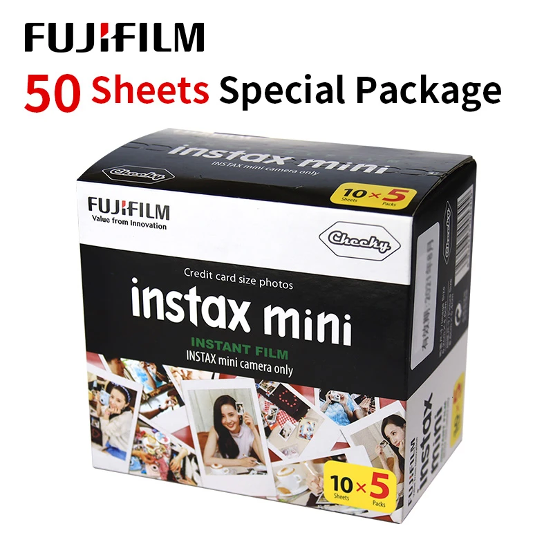 Белая пленка для Fuji Instax Mini 9 фильм белый край 50 листов/упаковка, детские носки, Фотобумага для моментального фотоаппарата Fuji 8/фотоаппаратов моментальной печати 7 s/25/50/90 SP-1/SP-2