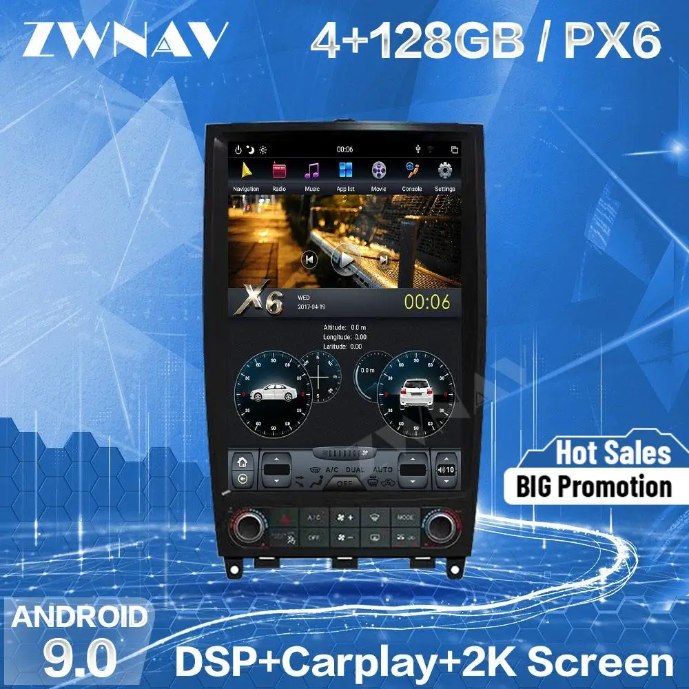 128 ГБ Tesla Screen Carplay для 2015 2016 2017 Infiniti QX50 Android 9 Система Авто аудио стерео радио