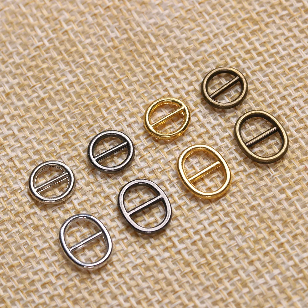 Doll Accessories 40Pcs 3/5/6mm Ultra-small Tri-glide Belt Buckle Doll Bags Buckles DIY Doll Buttons Shoes Sewing Accessories