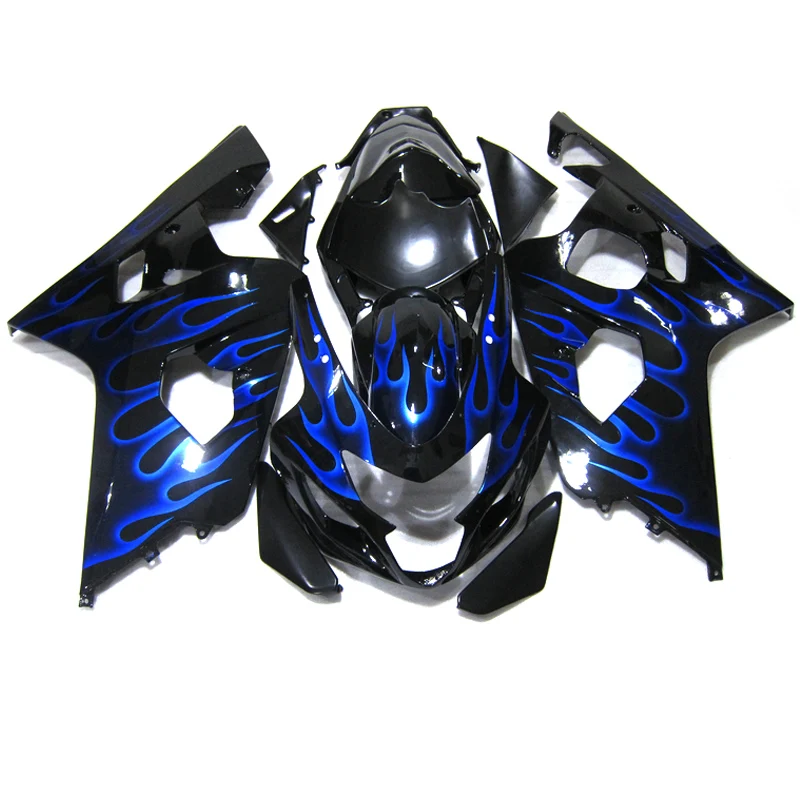 Brand New fairing kit for SUZUKI GSXR 600 750 2004 2005, Black Blue