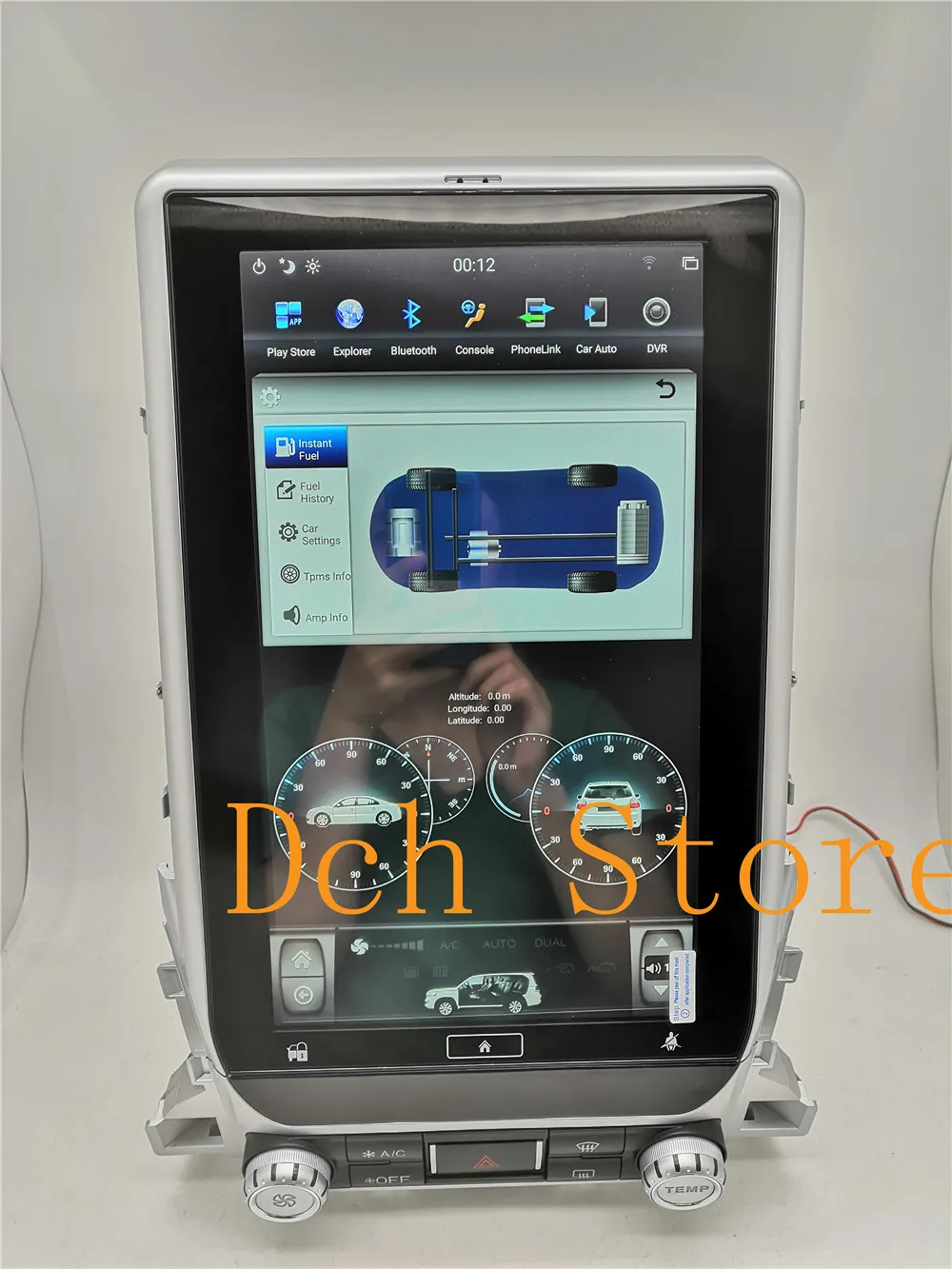 Top 13.6 inch Vertical tesla style Android 8.1 Car DVD GPS Navigation for TOYOTA LAND CRUISER LC200 2016 2017 2018 radio px6 carplay 25