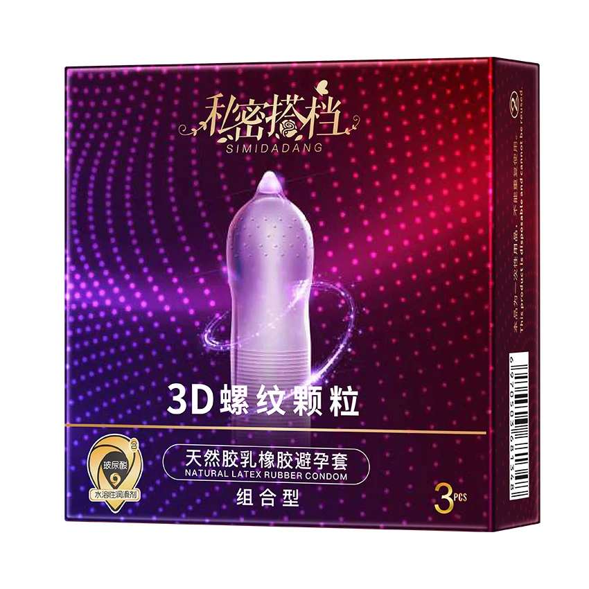 3 шт. презервативы из натурального латекса с гиалуроновой кислотой|Презервативы|
