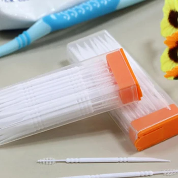 

Portable Toothpicks Creative Double-Headed Plastic Teeth Cleaning Toothpicks Environmentally Friendly Odorless Toothpicks