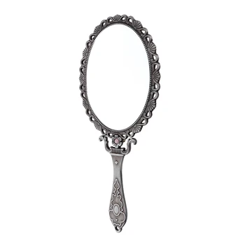 

Decorative Handheld Compact Mirror- Elegant Design- Folding Handle- Lightweight & Portable