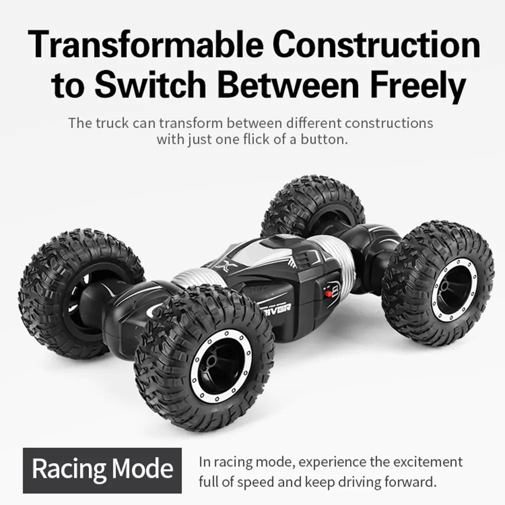 Q70 1:16 RC двусторонний флип-деформационный Автомобиль 2,4 ГГц 4WD беспроводной гоночный внедорожный твист скалолазание пустынный грузовик 25 км/ч