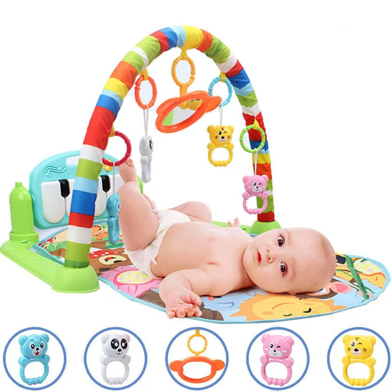 

Pregnant with Music Infant Kick And Play Piano Gym Mat Baby Pedal Piano Toys 0 3-6 Months 1-Year-Old Music Game Blanket