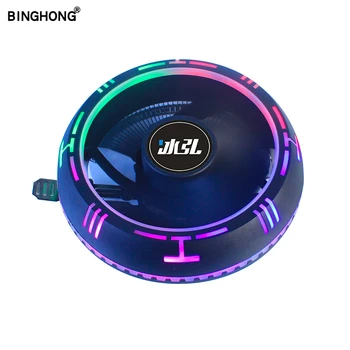 

CPU Cooler Radiator 120mm RGB Desktop Computer Cooler LGA775/1151/1155/1366/AM3/AM4/FM2 Color Light-Emitting Mute 3 Pin CPU Fan