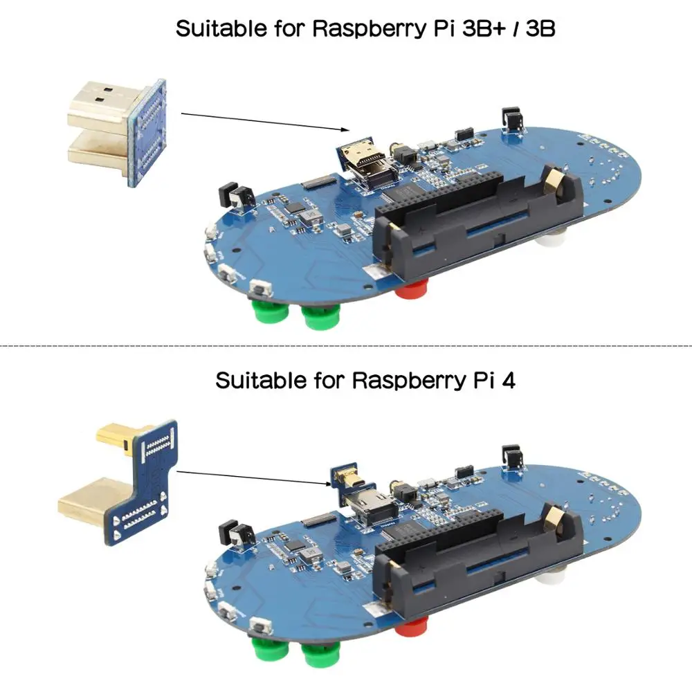 Raspberry Pi 4 Модель B / 3 + Plus 3B Zero W игровая консоль RetroPie Game HAT геймпад с 480x320 5 дюймовым IPS